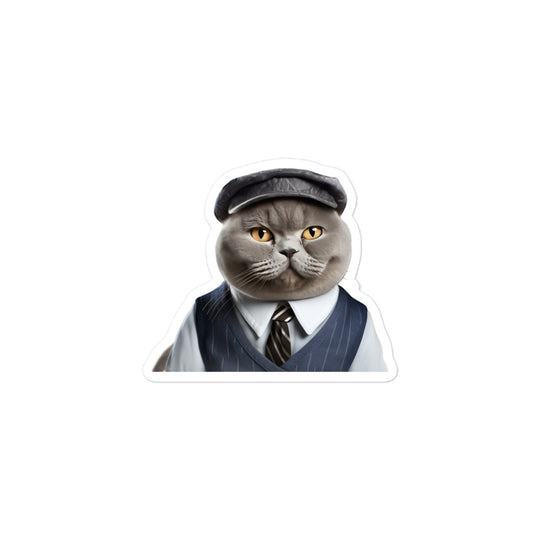 British Shorthair Transit Operator Sticker - Stickerfy.ai