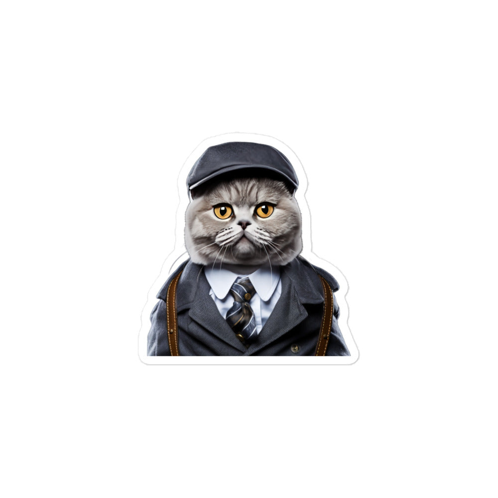 British Shorthair Transit Operator Sticker - Stickerfy.ai