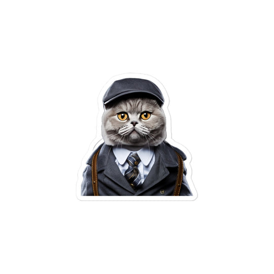 British Shorthair Transit Operator Sticker - Stickerfy.ai