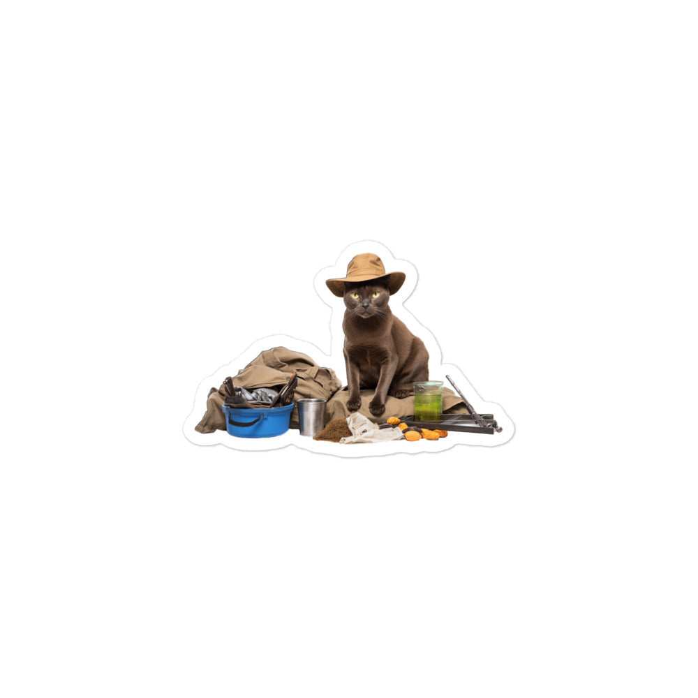 Burmese Janitor Sticker - Stickerfy.ai