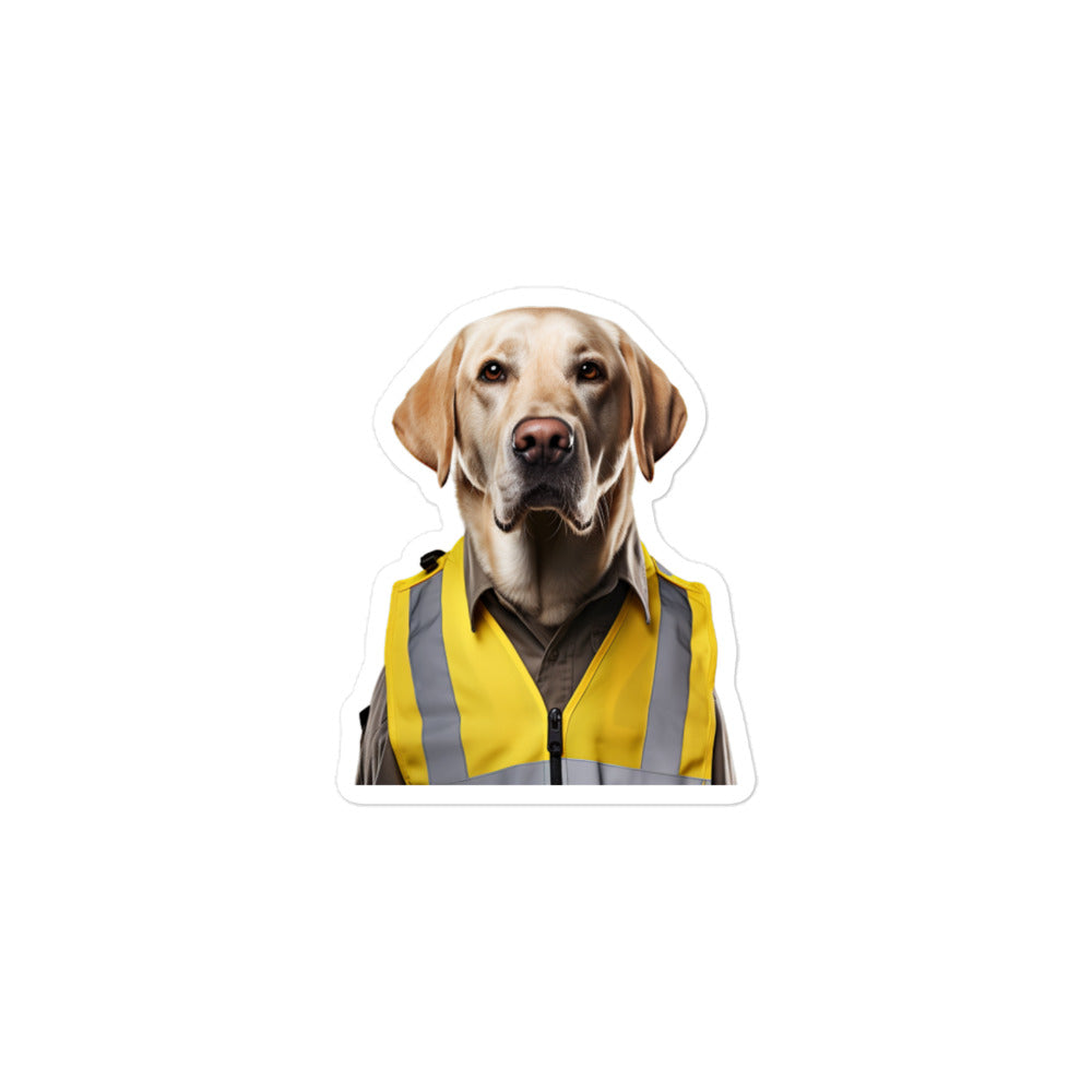 Labrador Retriever Transit Operator Sticker - Stickerfy.ai
