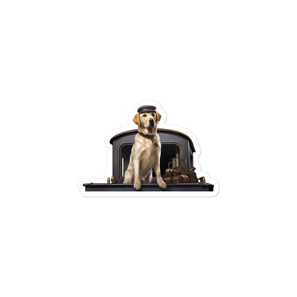 Labrador Retriever Transit Operator Sticker - Stickerfy.ai