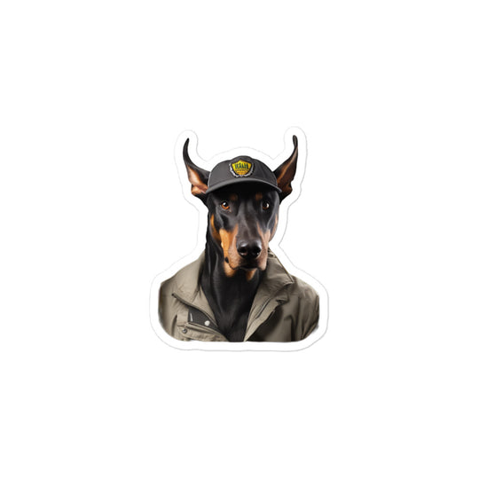 Doberman Transit Operator Sticker - Stickerfy.ai