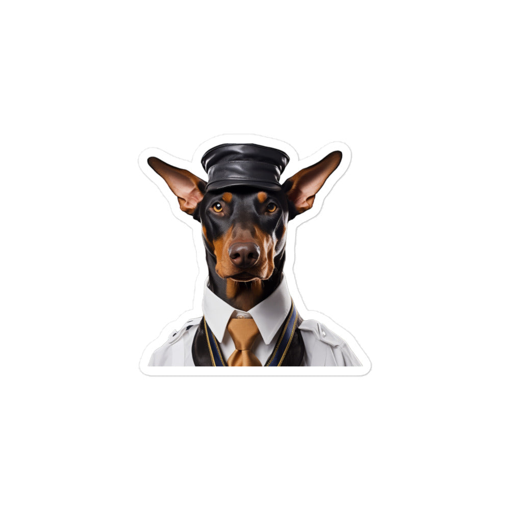 Doberman Transit Operator Sticker - Stickerfy.ai