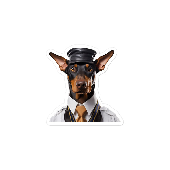 Doberman Transit Operator Sticker - Stickerfy.ai