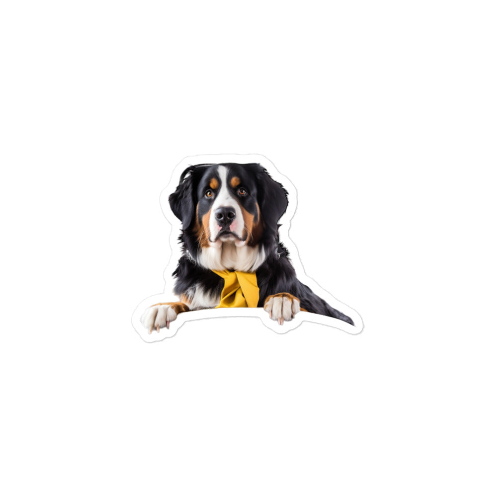 Bernese Mountain Transit Operator Sticker - Stickerfy.ai
