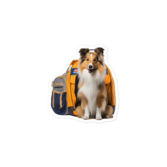 Shetland Sheepdog Transit Operator Sticker - Stickerfy.ai