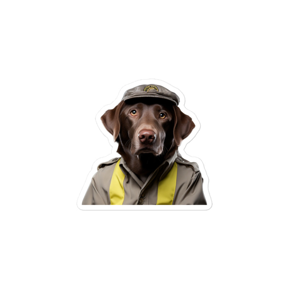 Labrador Retriever Transit Operator Sticker - Stickerfy.ai