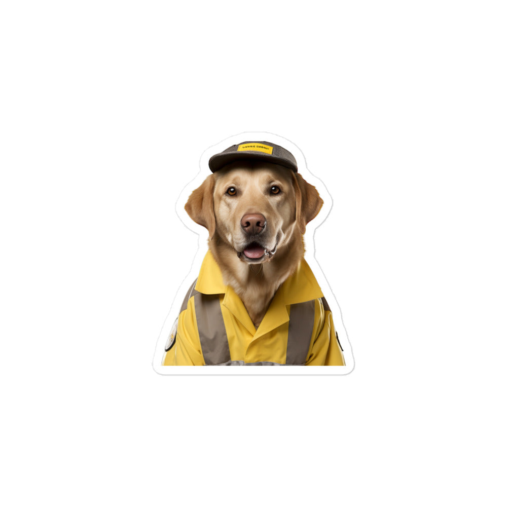 Labrador Retriever Transit Operator Sticker - Stickerfy.ai