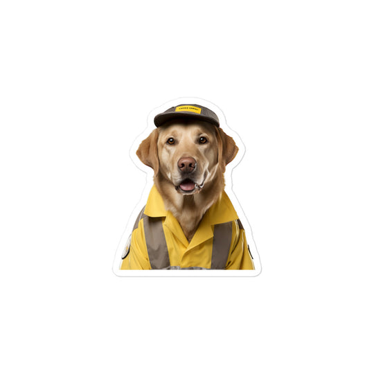 Labrador Retriever Transit Operator Sticker - Stickerfy.ai
