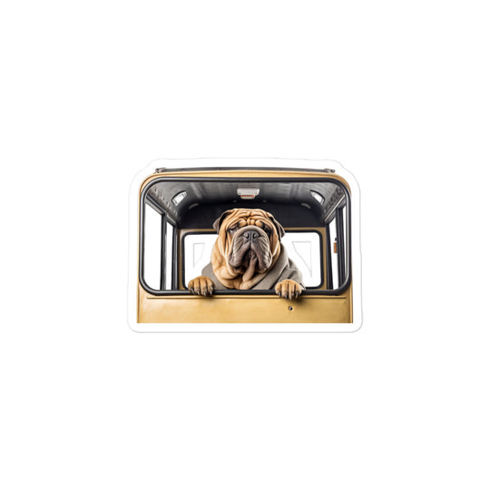 Shar Pei Transit Operator Sticker - Stickerfy.ai