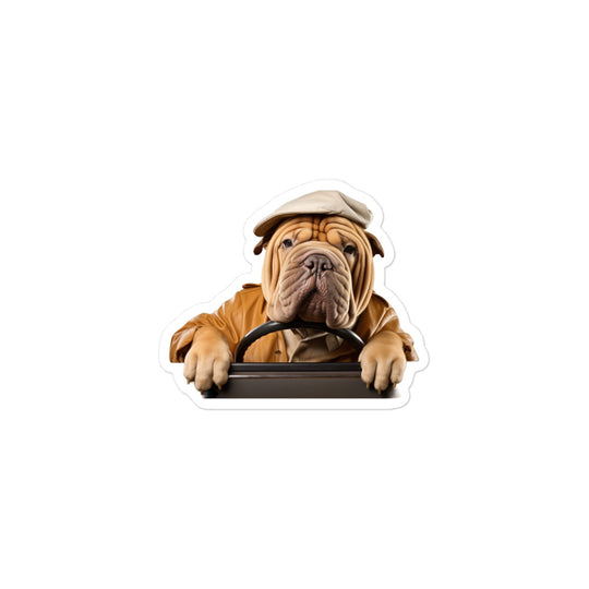 Shar Pei Transit Operator Sticker - Stickerfy.ai
