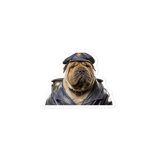 Shar Pei Transit Operator Sticker - Stickerfy.ai