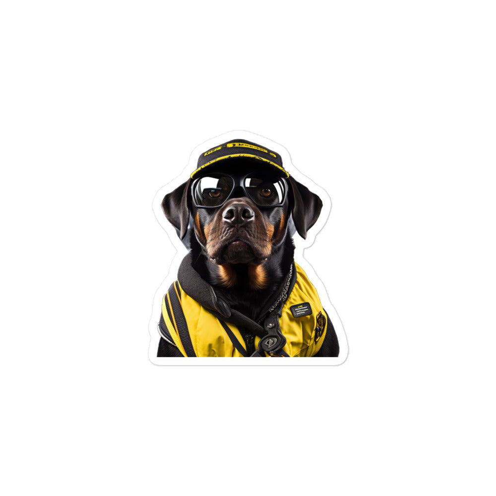 Rottweiler Transit Operator Sticker - Stickerfy.ai