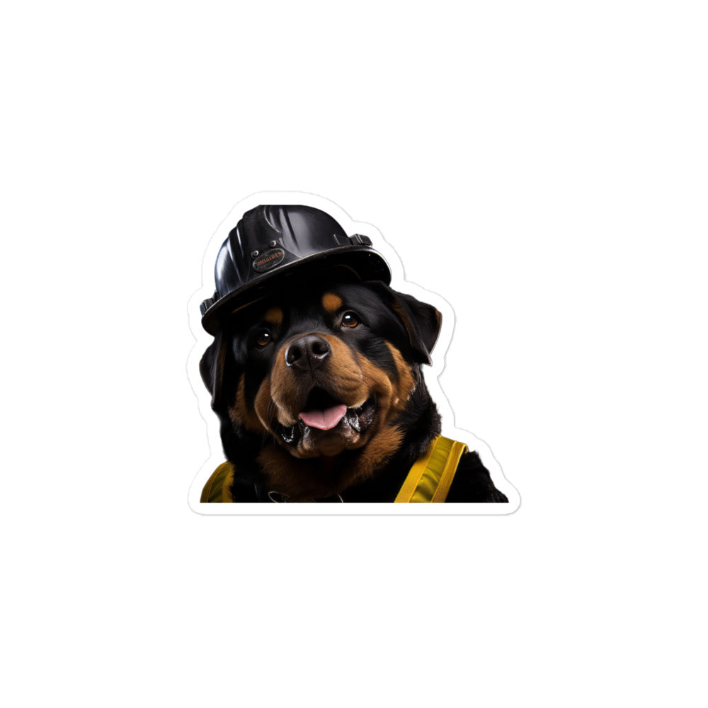 Rottweiler Transit Operator Sticker - Stickerfy.ai