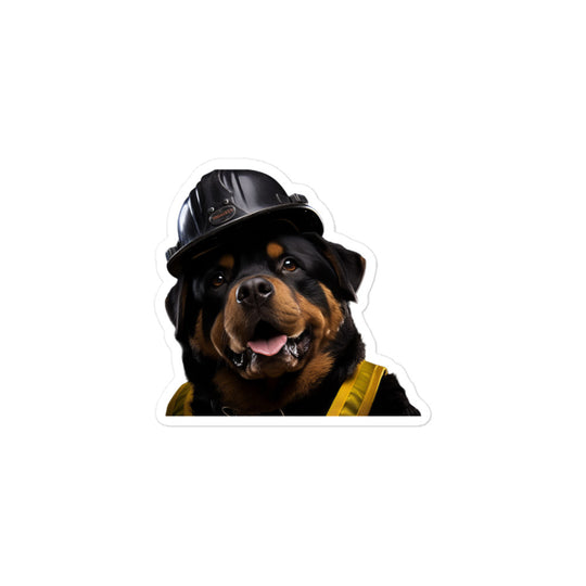 Rottweiler Transit Operator Sticker - Stickerfy.ai