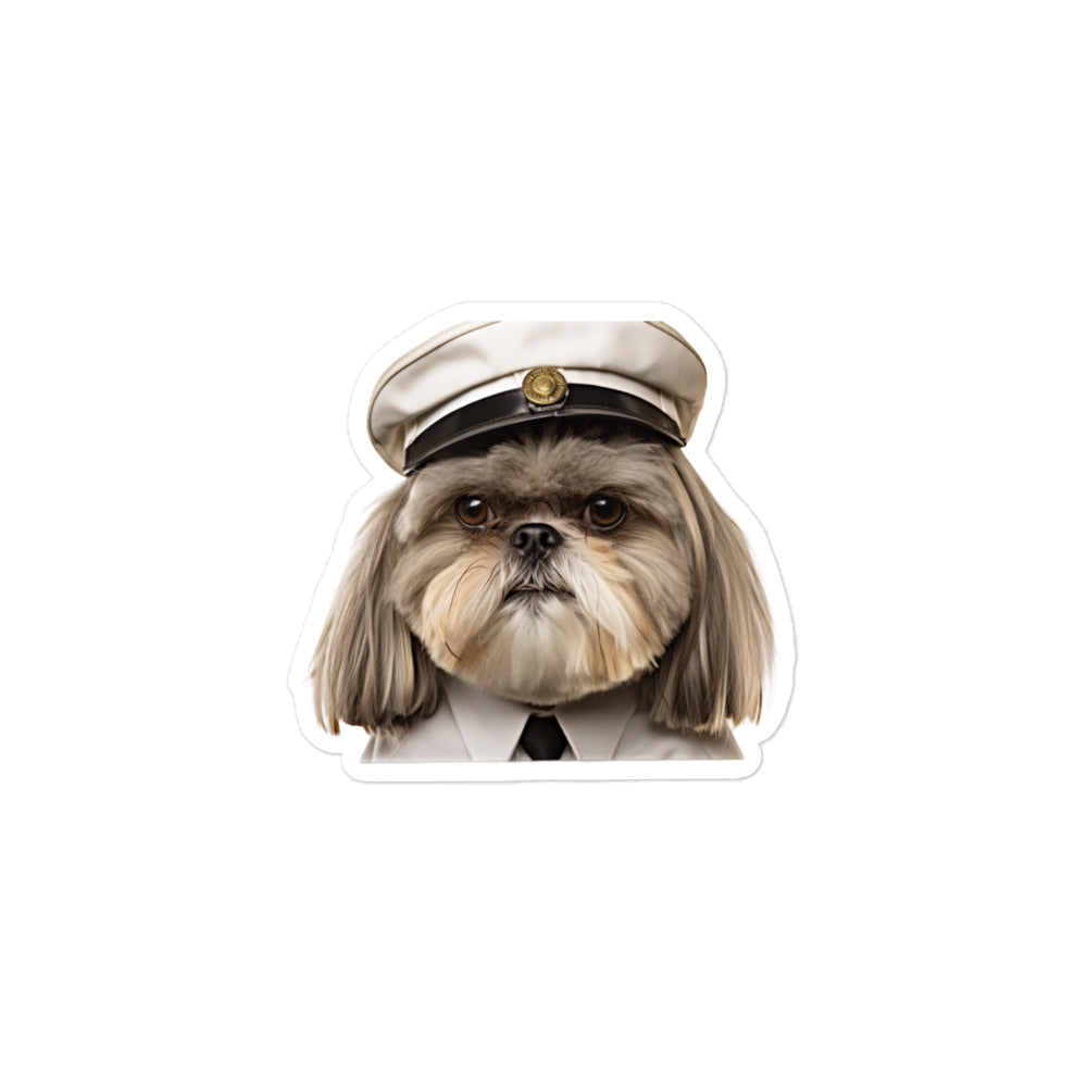 Shih Tzu Transit Operator Sticker - Stickerfy.ai
