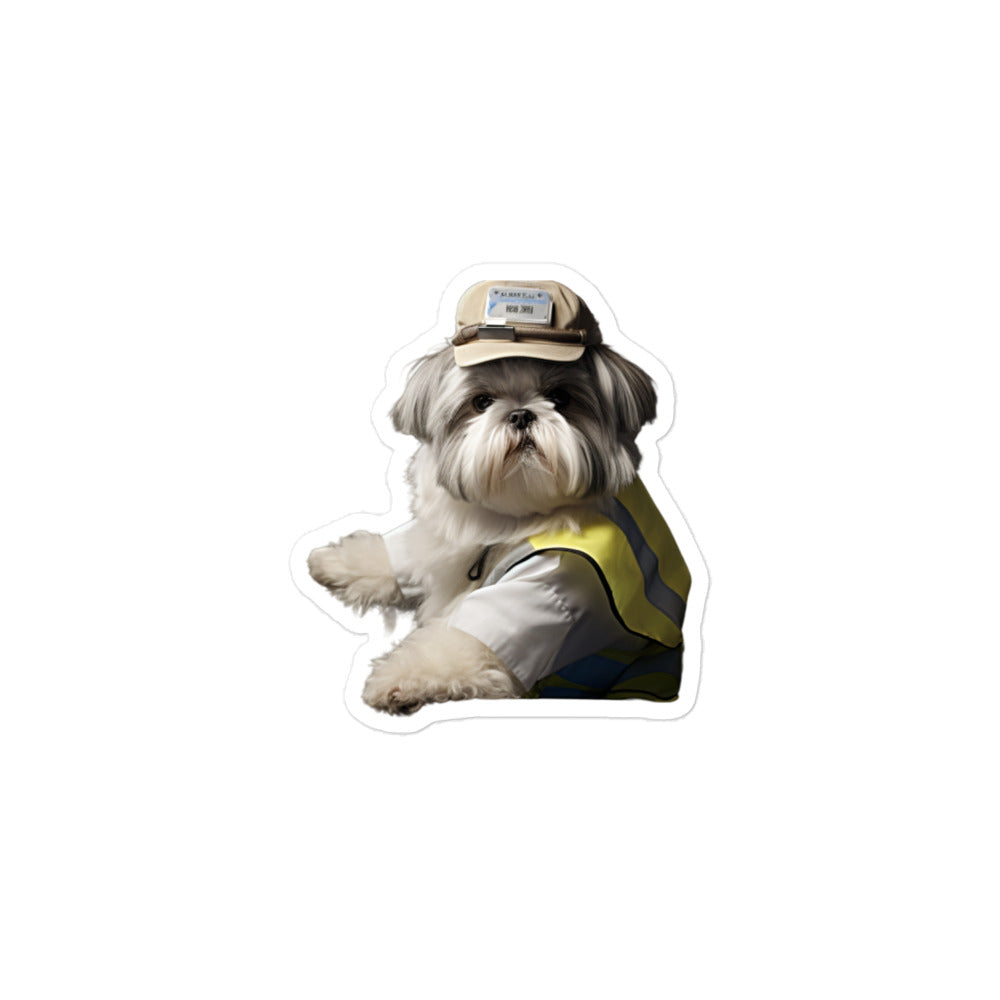 Shih Tzu Transit Operator Sticker - Stickerfy.ai