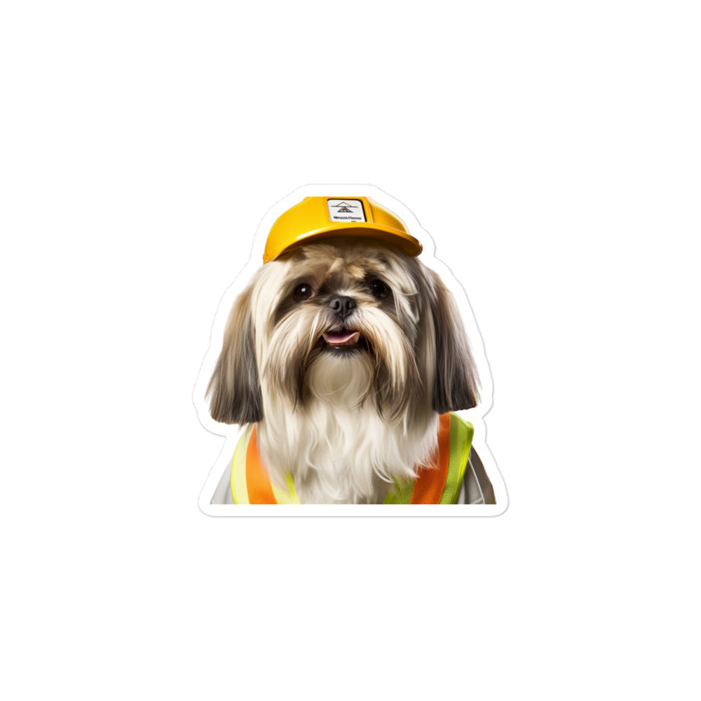 Shih Tzu Transit Operator Sticker - Stickerfy.ai