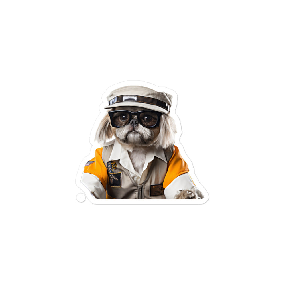 Shih Tzu Transit Operator Sticker - Stickerfy.ai