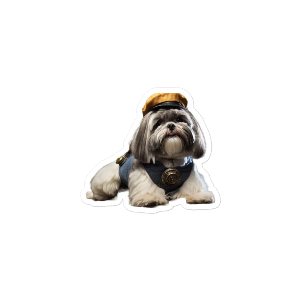Shih Tzu Transit Operator Sticker - Stickerfy.ai