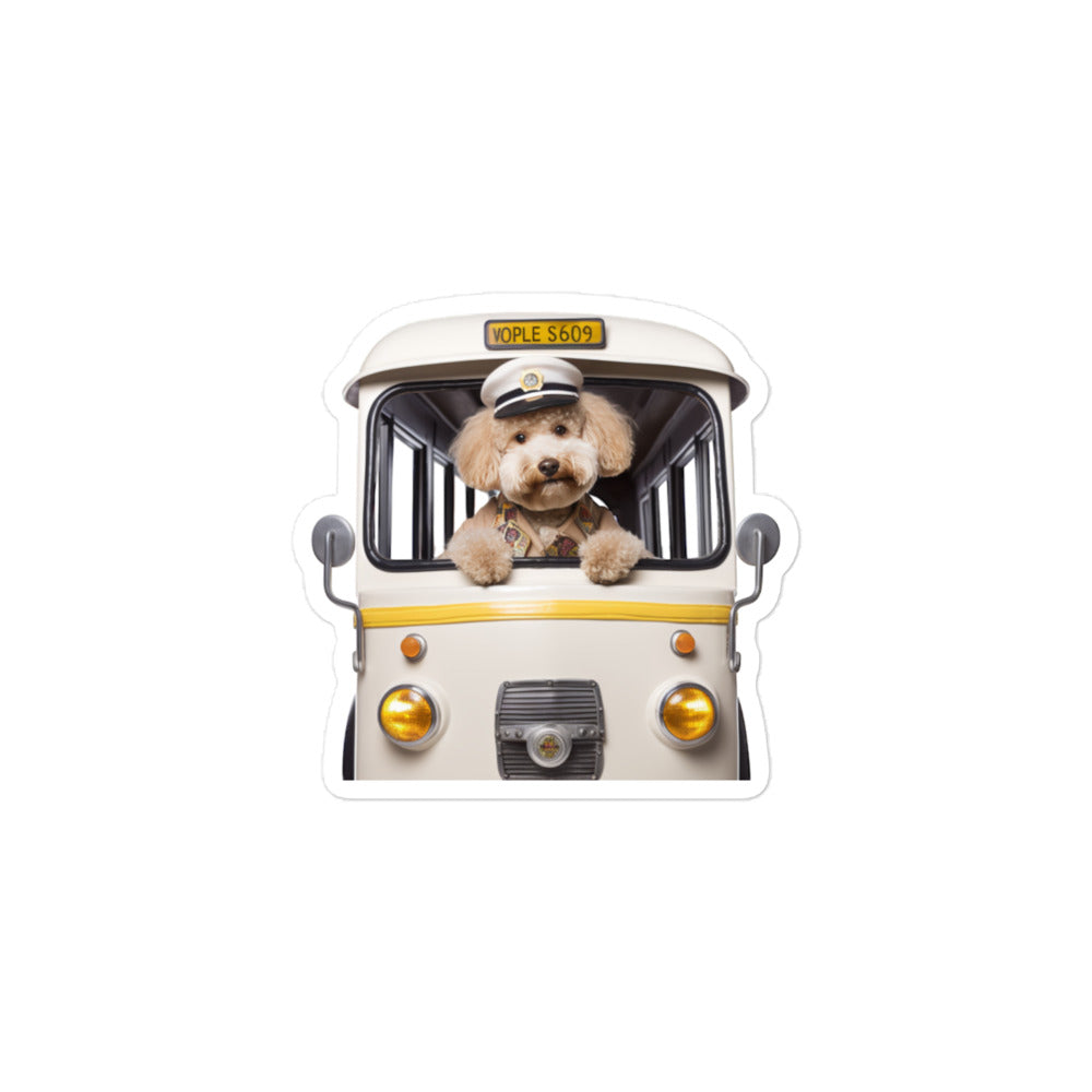 Poodle Transit Operator Sticker - Stickerfy.ai