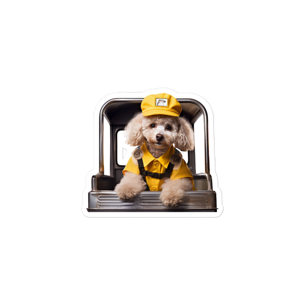 Poodle Transit Operator Sticker - Stickerfy.ai