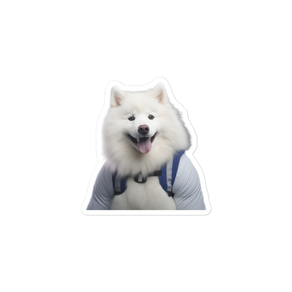 Samoyed Transit Operator Sticker - Stickerfy.ai