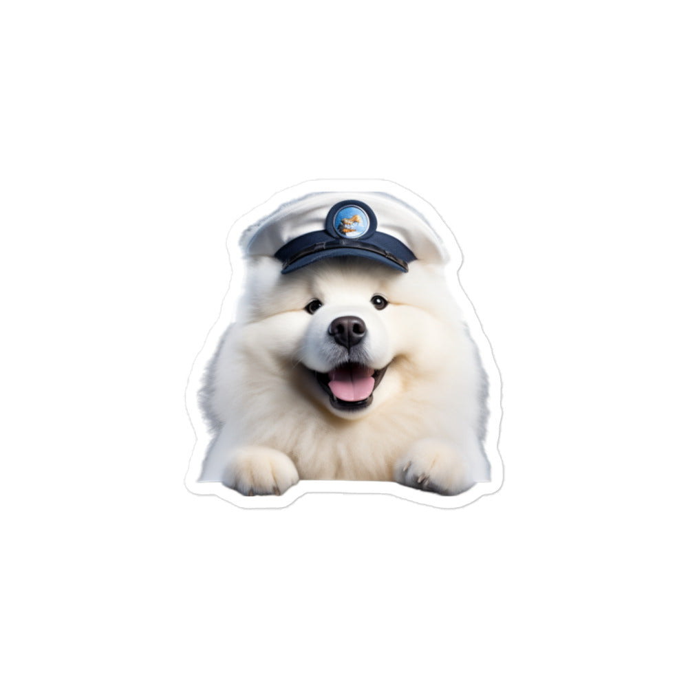 Samoyed Transit Operator Sticker - Stickerfy.ai