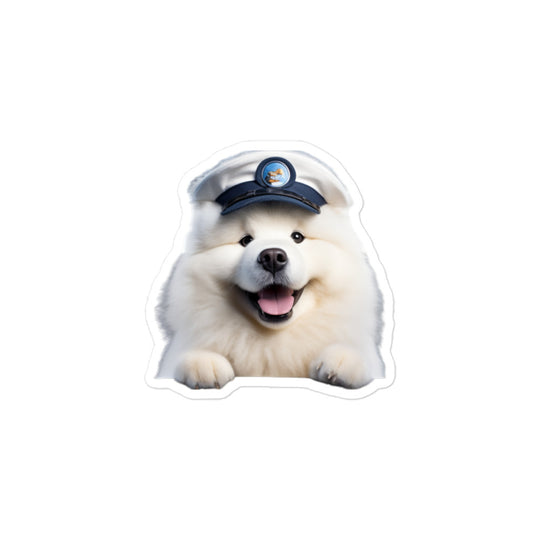 Samoyed Transit Operator Sticker - Stickerfy.ai