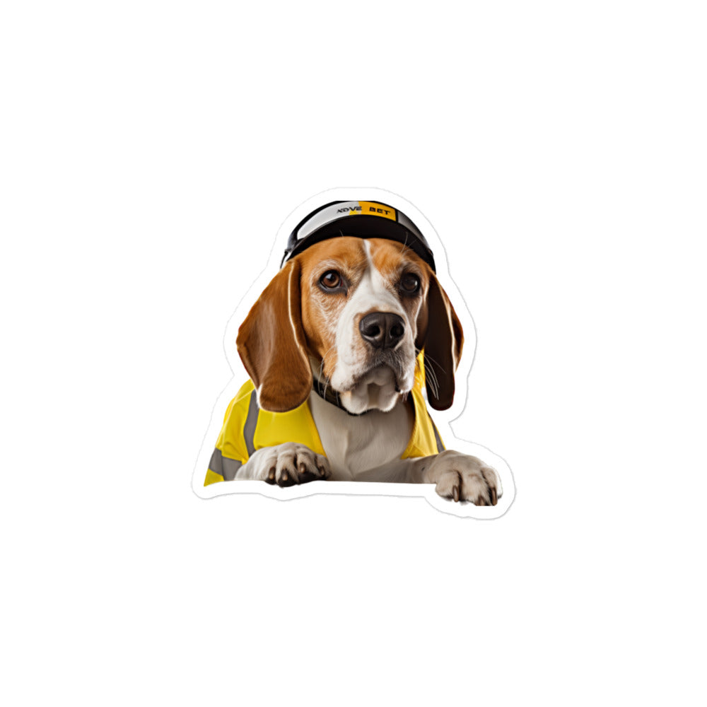 Beagle Transit Operator Sticker - Stickerfy.ai