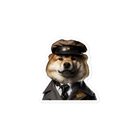 Akita Transit Operator Sticker - Stickerfy.ai