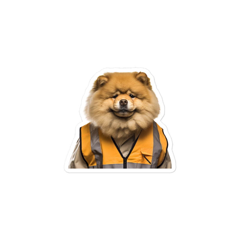 Chow Chow Transit Operator Sticker - Stickerfy.ai