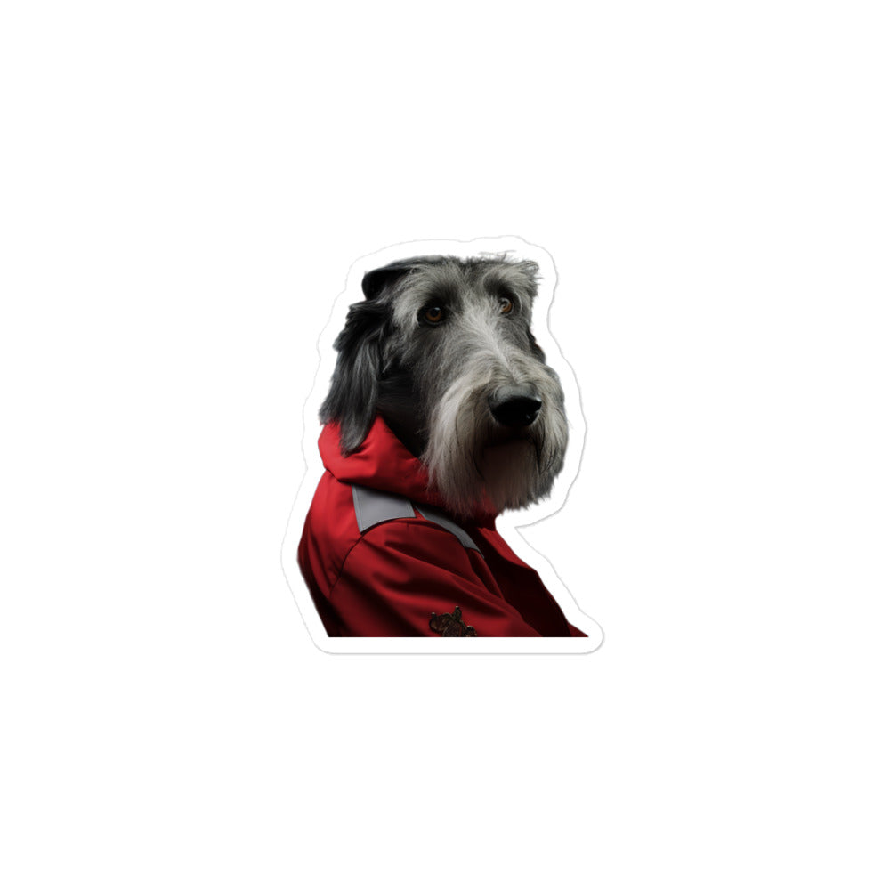 Scottish Deerhound Transit Operator Sticker - Stickerfy.ai