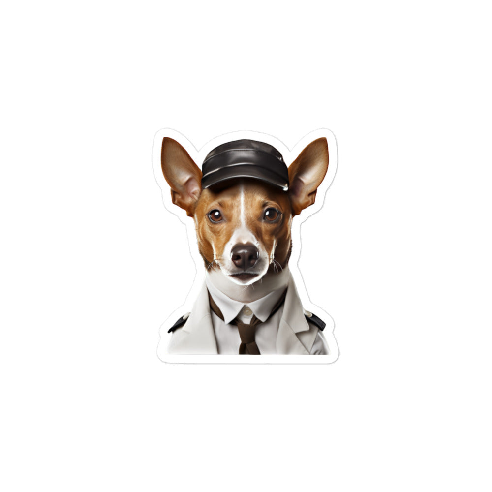 Basenji Transit Operator Sticker - Stickerfy.ai