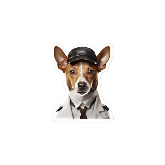 Basenji Transit Operator Sticker - Stickerfy.ai
