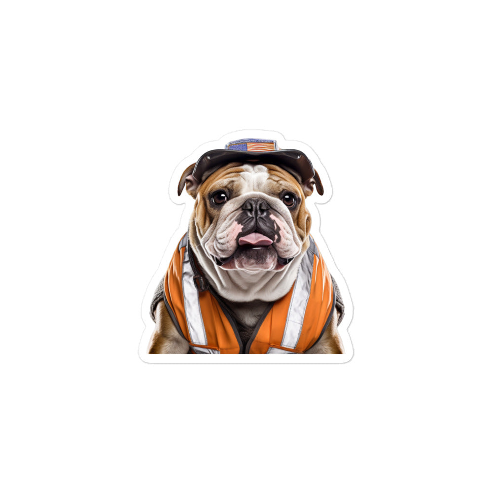 Bulldog Transit Operator Sticker - Stickerfy.ai