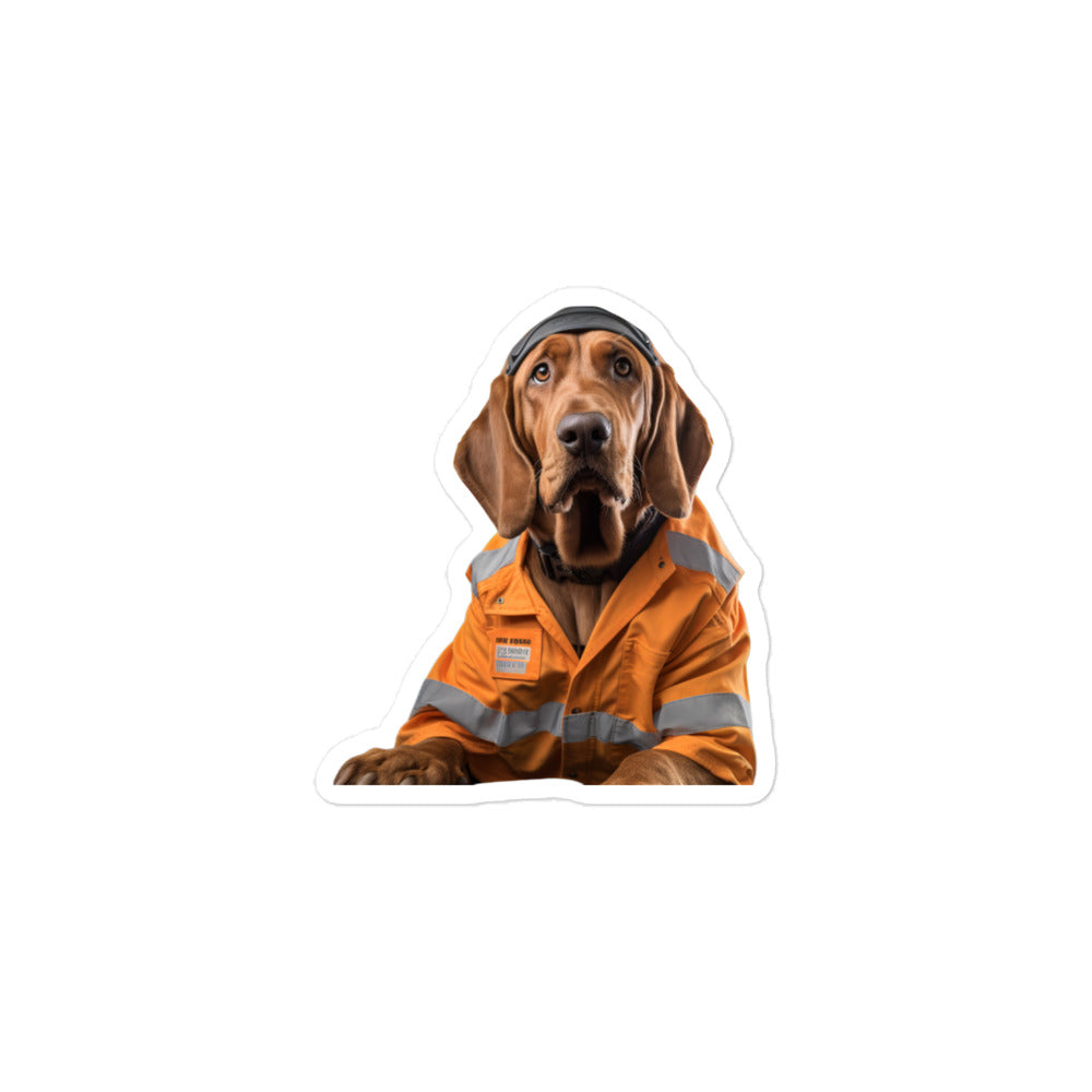 Bloodhound Transit Operator Sticker - Stickerfy.ai