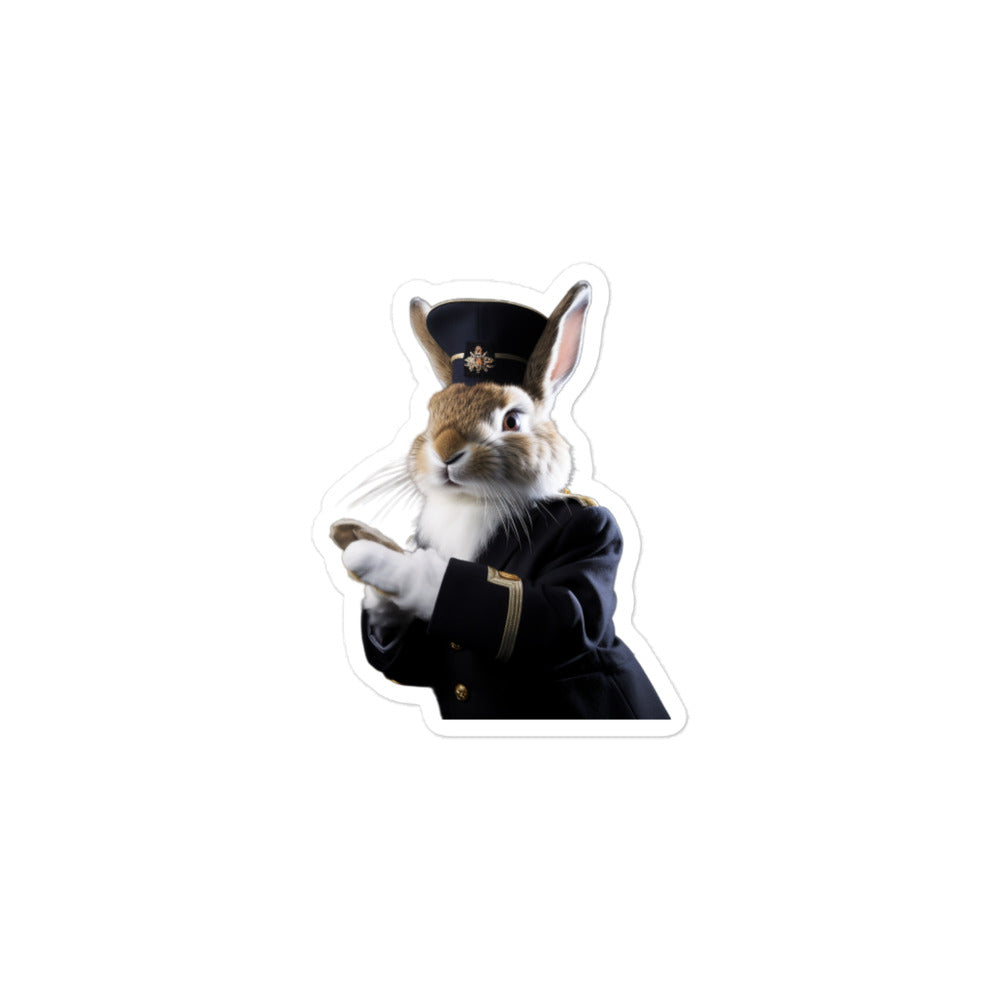 Britannia Petite Transit Operator Bunny Sticker - Stickerfy.ai