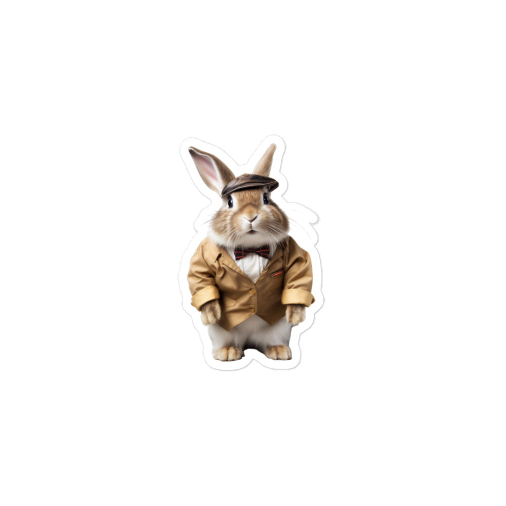 American Transit Operator Bunny Sticker - Stickerfy.ai