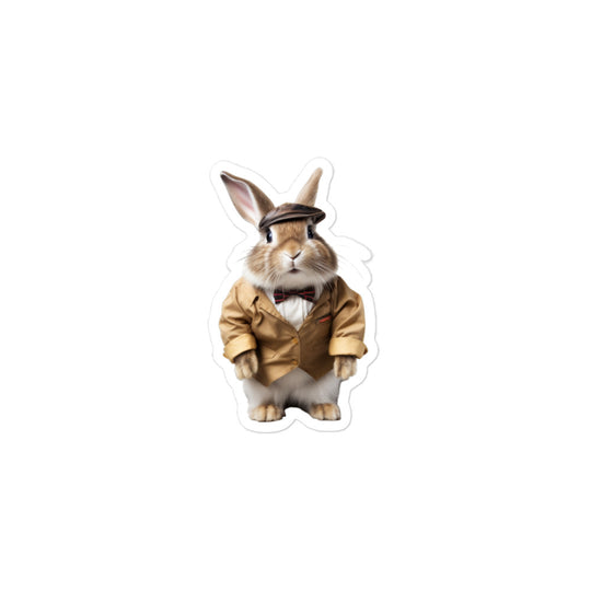 American Transit Operator Bunny Sticker - Stickerfy.ai