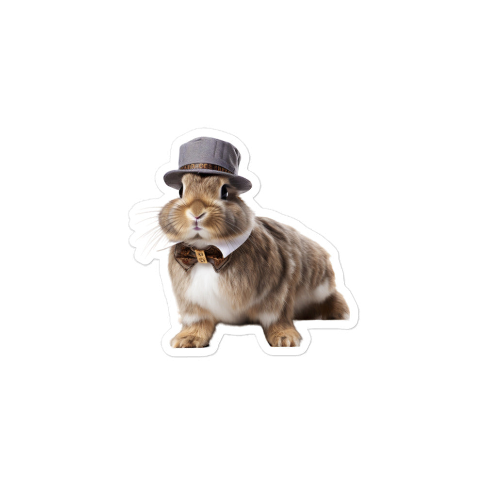 American Transit Operator Bunny Sticker - Stickerfy.ai