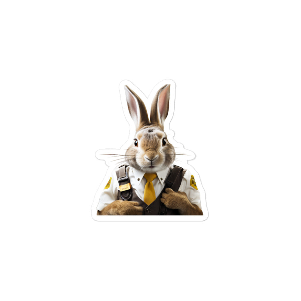 Beveren Transit Operator Bunny Sticker - Stickerfy.ai