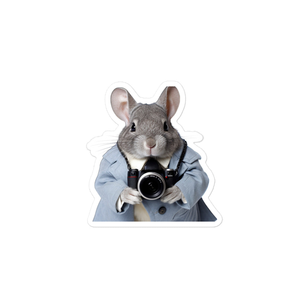 Chinchilla Persuasive Sales Bunny Sticker - Stickerfy.ai