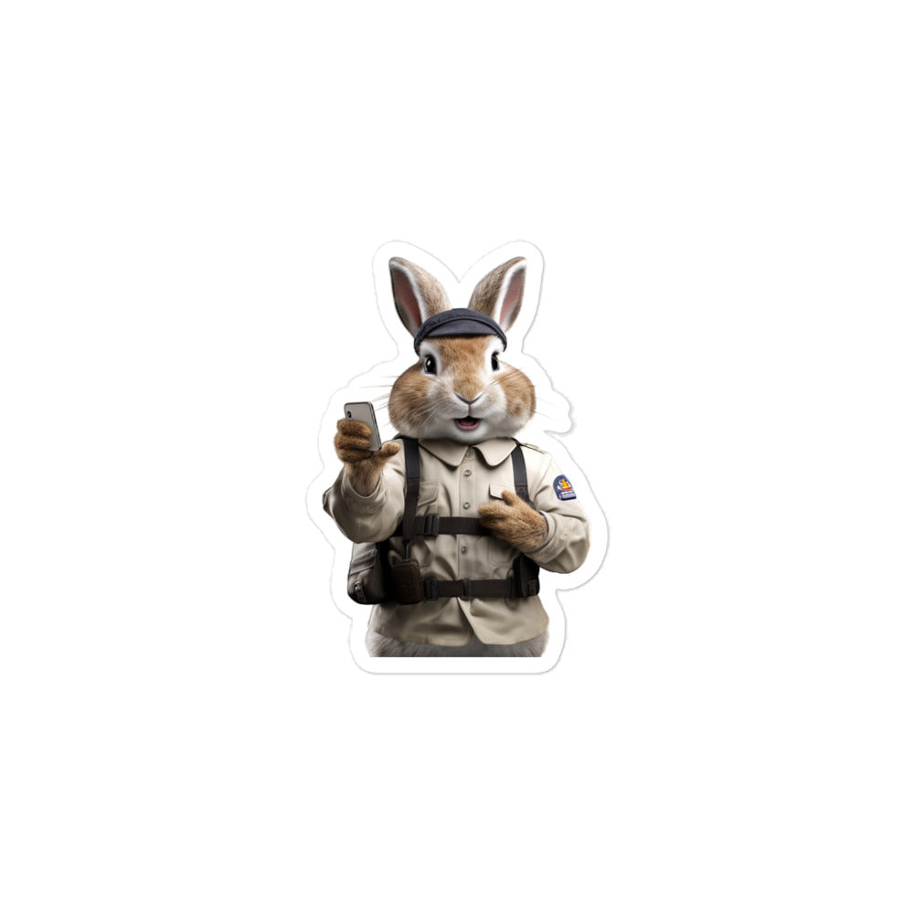 Himalayan Transit Operator Bunny Sticker - Stickerfy.ai