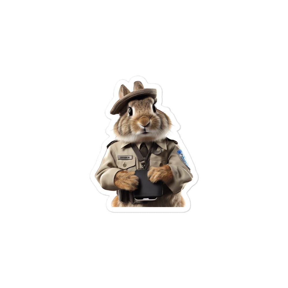 Himalayan Transit Operator Bunny Sticker - Stickerfy.ai