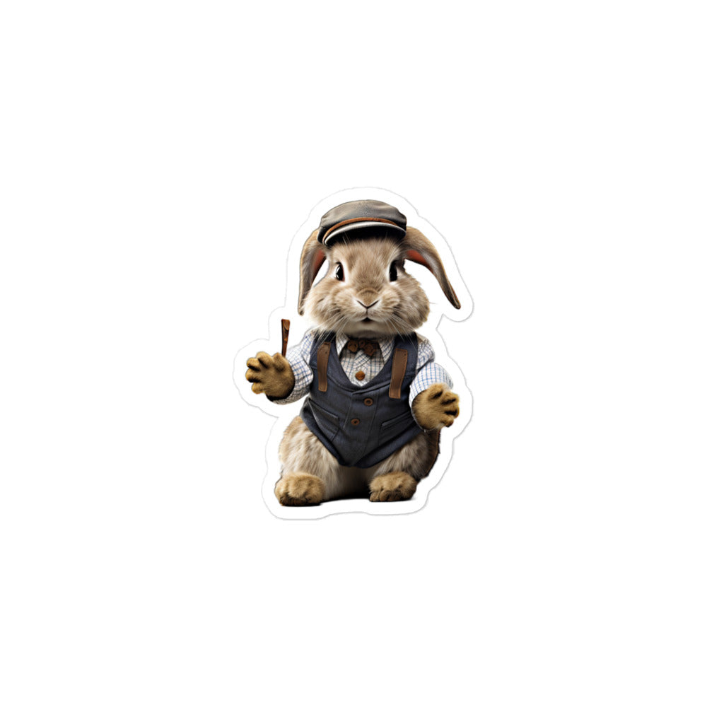 Jersey Wooly Transit Operator Bunny Sticker - Stickerfy.ai