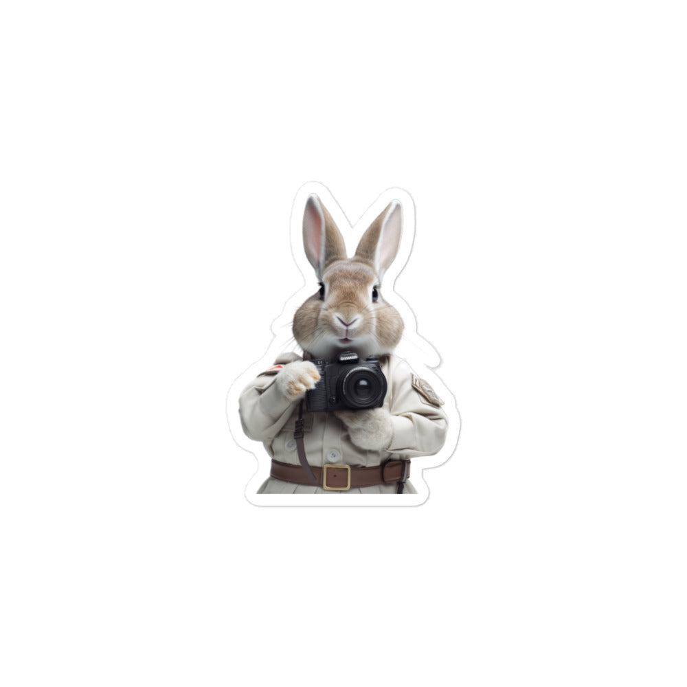 Mini Rex Security Officer Bunny Sticker - Stickerfy.ai