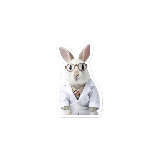 Mini Rex Compassionate Doctor Bunny Sticker - Stickerfy.ai