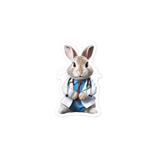 Thrianta Compassionate Doctor Bunny Sticker - Stickerfy.ai